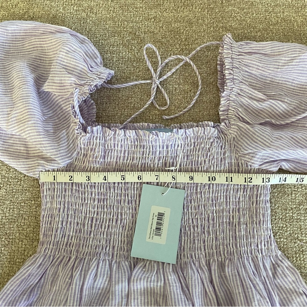 Hill House Athena Nap Dress Lilac Stripe S NWT - Picture 9 of 16
